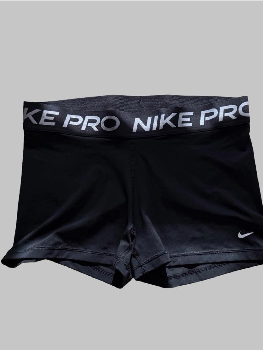 Nike Black Performance Training Shorts with White Logo